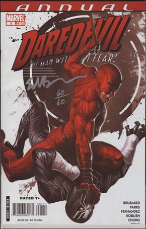 Daredevil Annual (1967) issue '1'-B DF (Signed by Ed Brubaker) 1/60