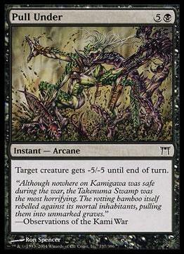 Magic the Gathering: Champions of Kamigawa (Base Set) card 137 Pull Under