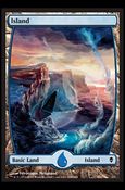 Magic The Gathering: Zendikar (Base Set) card 236 Full Art Land (Island)