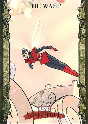 2007 Marvel Masterpieces (Parallel Gold Border Base Set) card 89 The Wasp