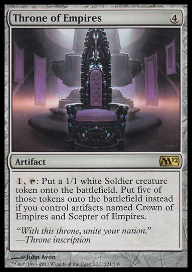 Magic the Gathering: 2012 Core Set (Base Set) card 221 Throne of Empires