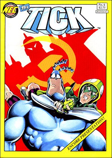 Tick (1988) issue 6-B Yellow Border Cover (2nd Printing)