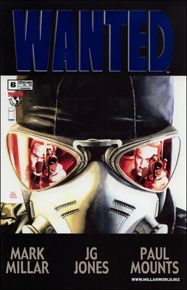 Wanted (2003) issue 6-I DF "Killer Revealed" Blue Foil Cover w/ COA 1/999