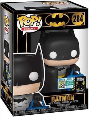 POP! Heroes figure 284 Batman (w Bag) SDCC 2019