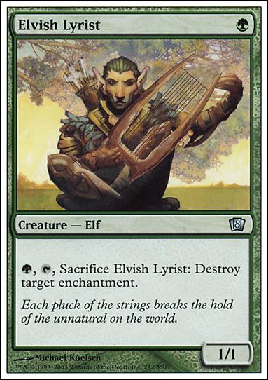 Magic the Gathering: 8th Edition (Base Set) card 242 Elvish Lyrist