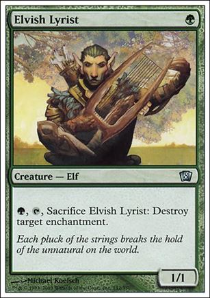 Magic the Gathering: 8th Edition (Base Set) card 242 Elvish Lyrist