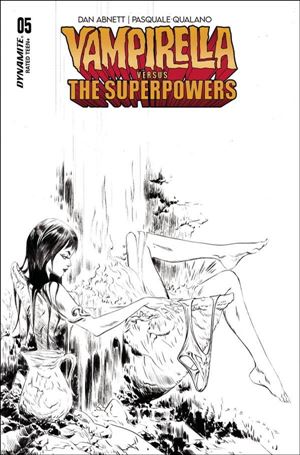 Vampirella vs. the Superpowers issue 5-G Jae Lee 1:10 Line Art Cover