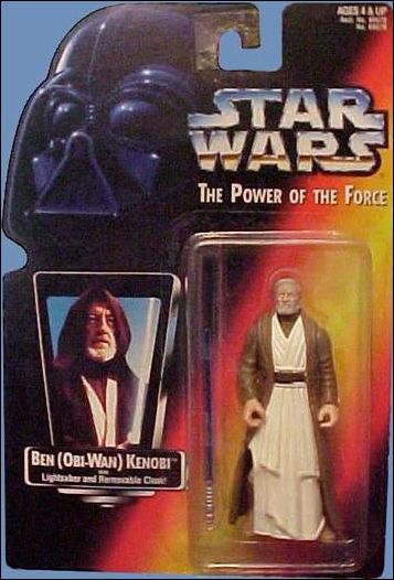 Star Wars: The Power of the Force 2 3 3/4" Basic Action Figures figure 1-B Ben (Obi-Wan) Kenobi .00 (Short Saber/Long Tray)