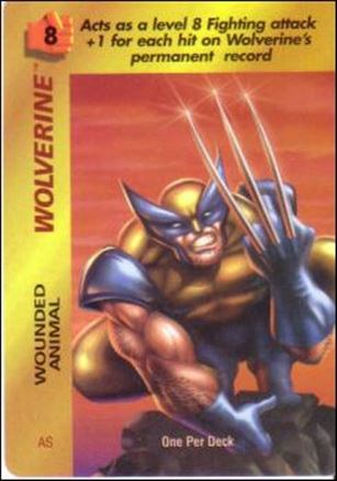 Marvel OverPower (Base Set) card nn234 Wolverine: Wounded Animal