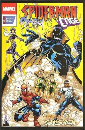 Spider-Man, Storm and Luke Cage issue 1-G Large ACS Logo in white box and WTC ribbon.