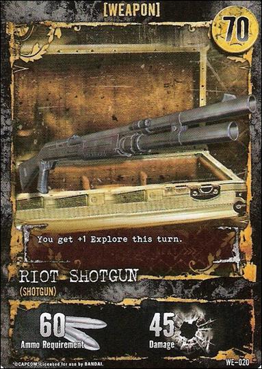 Resident Evil: Alliance (Base Set) card WE-020 Riot Shotgun (Shotgun)