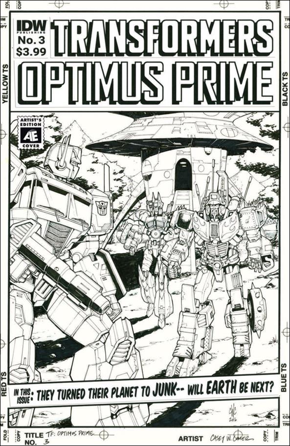 Optimus Prime issue 3-B Casey Coller Artist's Edition Subscription Cover