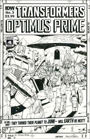 Optimus Prime issue 3-B Casey Coller Artist's Edition Subscription Cover