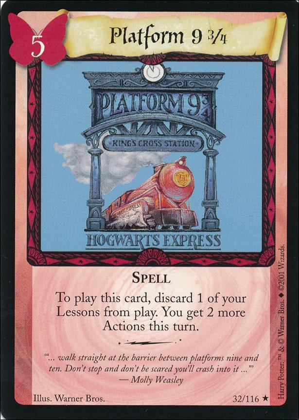 Harry Potter (Base Set) card 32 Platform 9 3/4