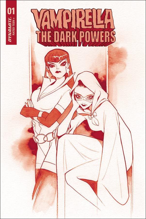 Vampirella: The Dark Powers issue 1-ZE Peach Momoko Red Line Art Cover