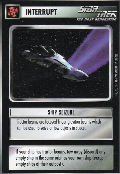 Star Trek: Premiere Unlimited (Base Set) card 136 Ship Seizure 