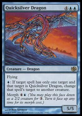 Magic the Gathering: Duel Decks: Jace vs. Chandra (Base Set) card 19 Quicksilver Dragon