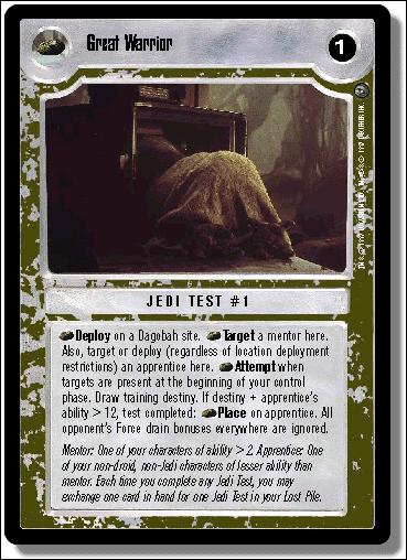 Star Wars: Dagobah Limited (Base Set) card 167 Great Warrior