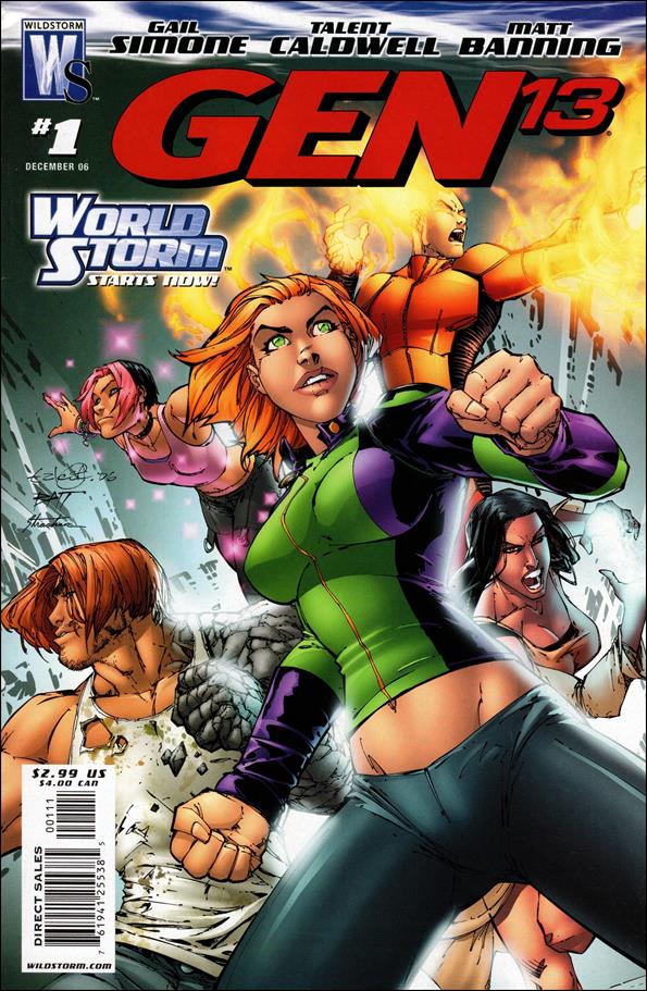Gen13 (2006) issue 1 Talent Caldwell Cover