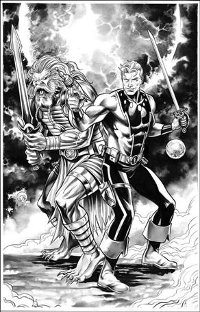 Flash Gordon (2024) issue 1-H Mike Rooth Retailer Exclusive B&W Cover
