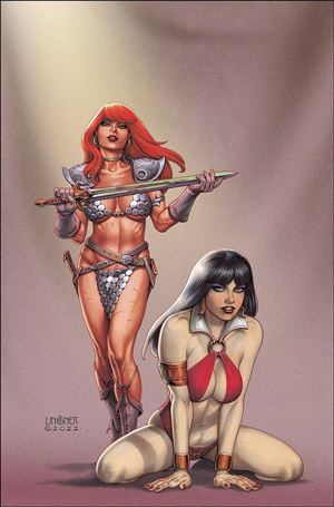 Vampirella vs Red Sonja issue 5-J Joseph Michael Linsner 1:25 Virgin Cover