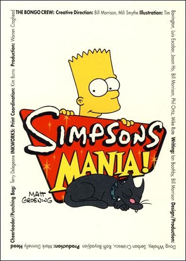 Simpsons Mania! (Base Set) card 1 Simpsons Mania!