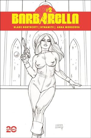 Barbarella (2024) issue 2-I Joseph Michael Linsner B&W 1:15 Cardstock Cover