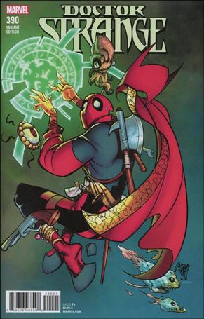 Doctor Strange (1968) issue 390-B Pasqual Ferry Deadpool Cover