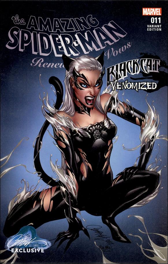 Amazing Spider-Man: Renew Your Vows (2017) issue 11-D J.Scott Campbell Black Cat "Venomized"Cover 1/2160