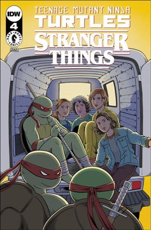 Teenage Mutant Ninja Turtles x Stranger Things issue 4-C Jenn Woodall Cover