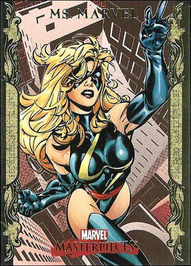 2007 Marvel Masterpieces (Parallel Gold Border Base Set) card 59 Ms. Marvel