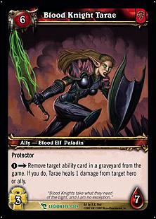 World of Warcraft: March of the Legion (Base Set) card 174 Blood Knight Tarae