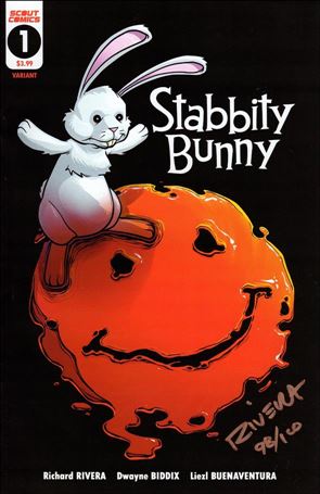 Stabbity Bunny issue 1-B Autographed Variant Cover 1/100