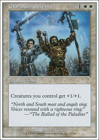Magic the Gathering: 7th Edition (Base Set) card 17 Glorious Anthem