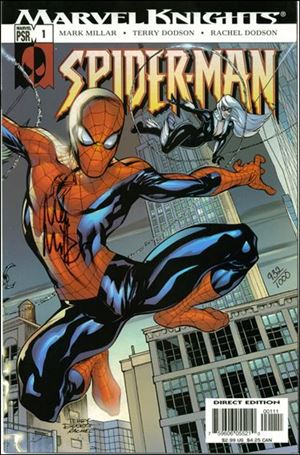 Marvel Knights Spider-Man (2004)  issue 1-B DF (Signed by Mark Millar) 1/1000