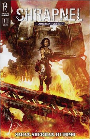 Shrapnel: Aristeia Rising issue 1 Clint Langley Cover