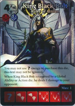 Marvel Dice Masters Guardians of the Galaxy  card 123 King Black Bolt: Ruler of Attilan