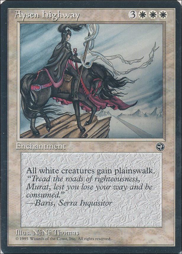 Magic the Gathering: Homelands (Base Set) card 5 Aysen Highway