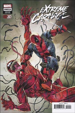 Extreme Carnage Omega issue 1-D Rob Liefeld Deadpool 30 Years Cover