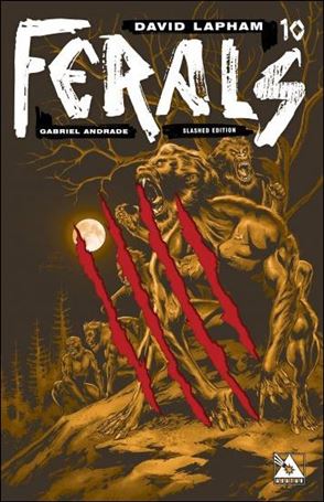 Ferals issue 10-D Slashed Cover
