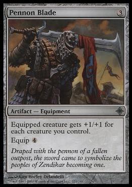 Magic the Gathering: Rise of the Eldrazi (Base Set) card 221 Pennon Blade