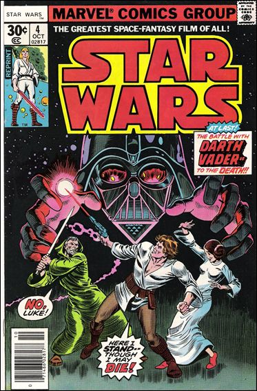 Star Wars (1977) issue 4-E 30 Cent Newsstand Reprint Cover (2nd Printing)