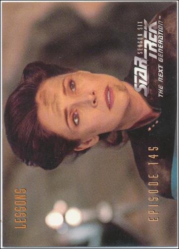 Star Trek: The Next Generation - The Episode Collection Season Six (Base Set) card 594 Lessons, Episode 145C