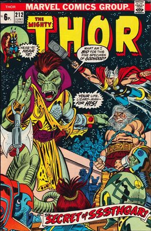 Thor (1966) issue 212-B UK Price Cover