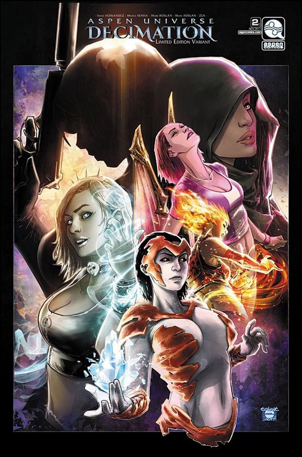 Aspen Universe: Decimation issue 2-C Talent Caldwell 1:10 Cover