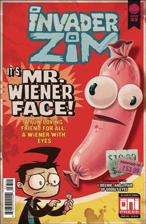 Invader Zim issue 33 Fred Stresing Cover
