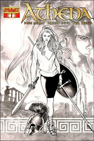 Athena (2009) issue 1-E Paul Renaud Black and White 1:10 Cover