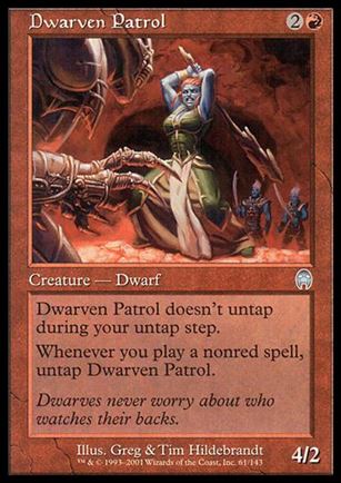 Magic the Gathering: Apocalypse (Base Set) card 61 Dwarven Patrol