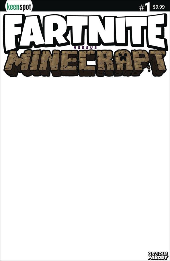Fartnite vs Minecrapt issue 1-B Blank/Sketch Cover