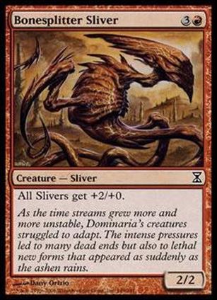 Magic the Gathering: Time Spiral (Base Set) card 149 Bonesplitter Sliver